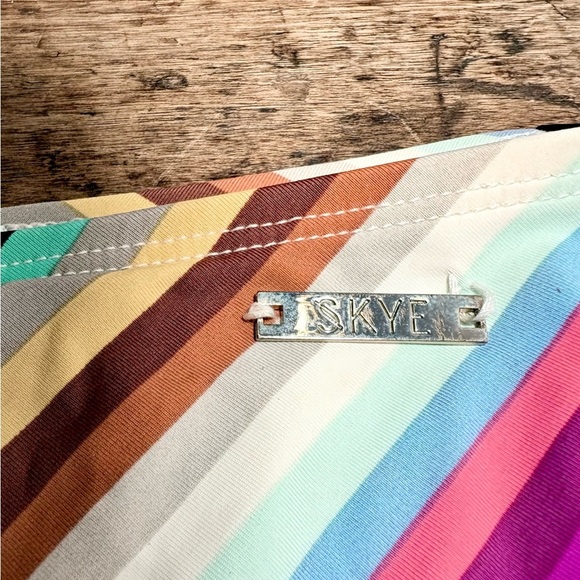 Skye Swimwear Pink and Blue Bikini Set with Push-Up Top - Picture 6 of 6